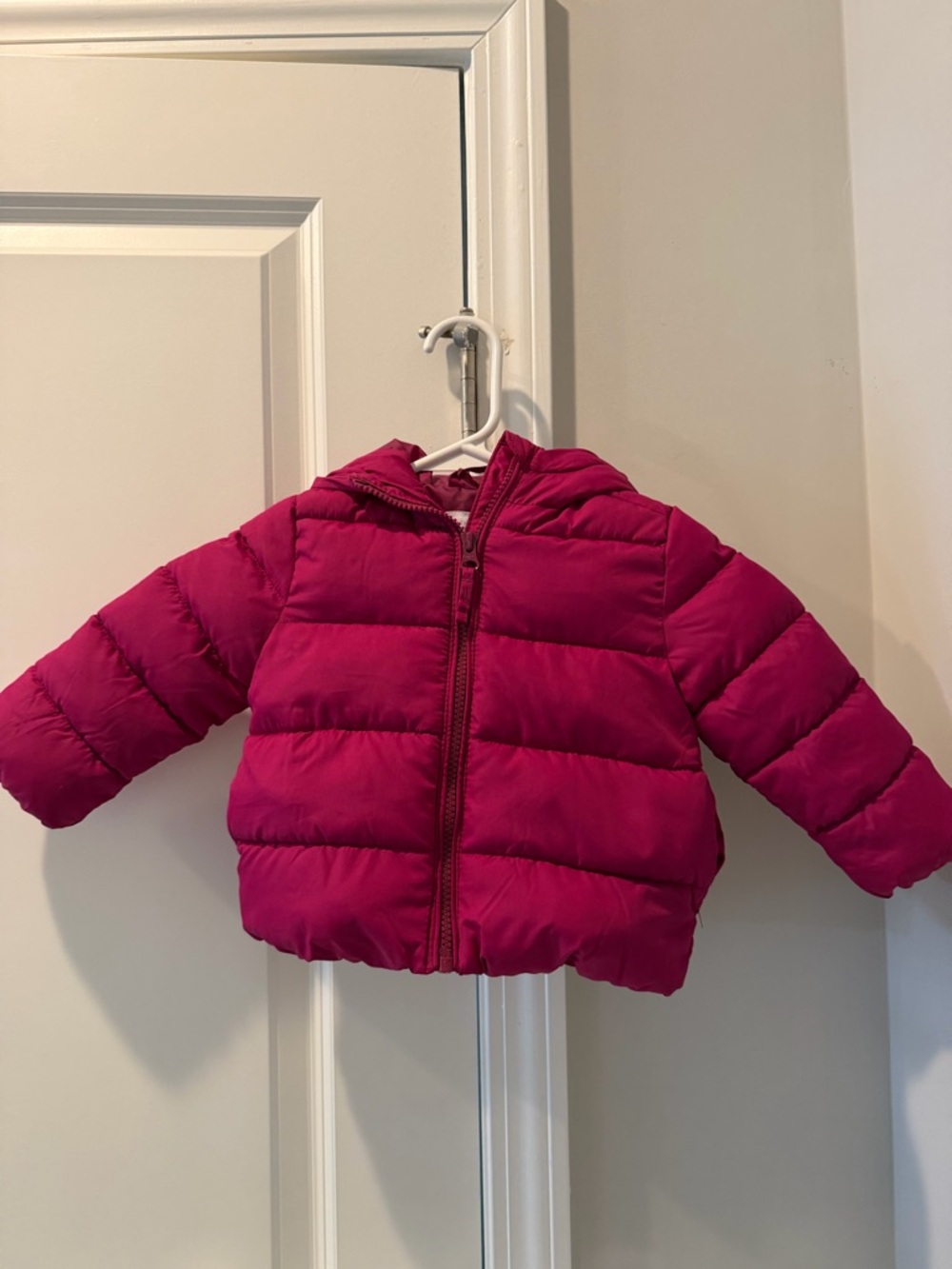 Children's Place Puffer Jacket Purple Rose 12-18 months